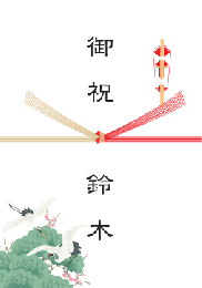 結び切り・鶴のしカード