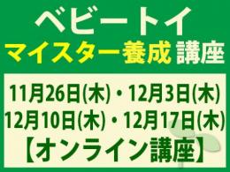 【オンラインライブ講座】2026年11月26日・12月3日・10日・17日(木)ベビートイ・インストラクター®マイスター養成講座|一般社団法人