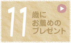 11歳にお薦めのプレゼント